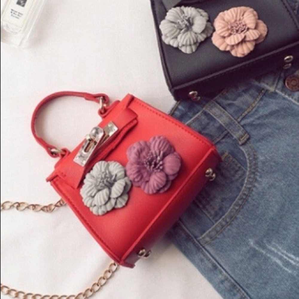 Red mini hand bag
